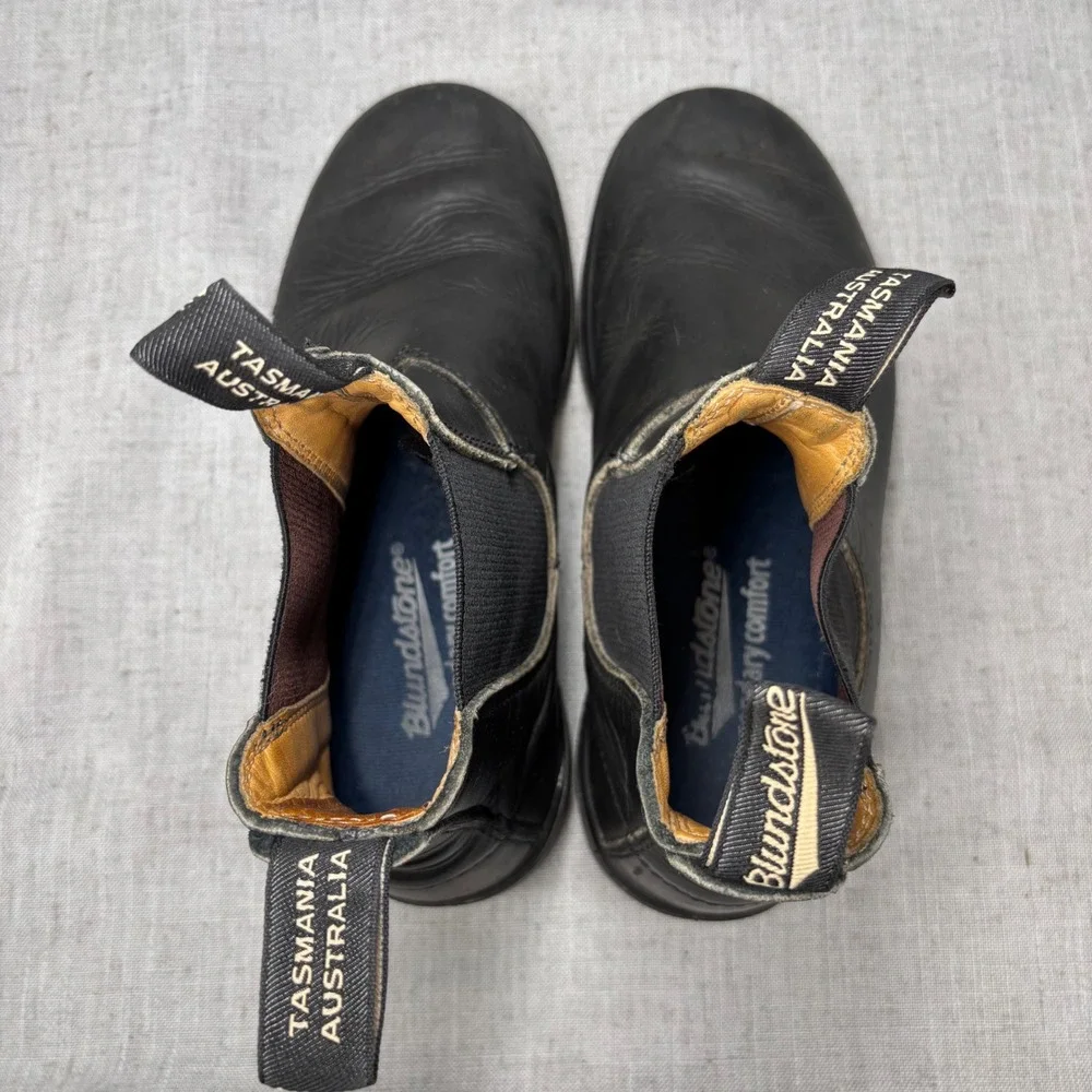 Blundstone Kids Series Black Leather Chelsea Boots Pull On Classic US Size 5